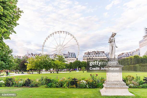 jardin des tuileries, paris, france - jardín de las tullerías fotografías e imágenes de stock