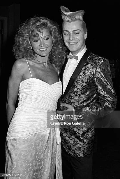 Lois Hamilton and John Sex attend Luis Esteves Fashion Party on May 1, 1985 at the Visage in New York City.