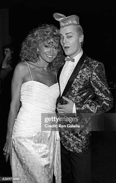 Lois Hamilton and John Sex attend Luis Esteves Fashion Party on May 1, 1985 at the Visage in New York City.