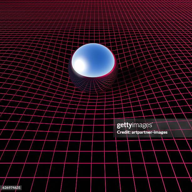 curvature of space - imagen distorsionada fotografías e imágenes de stock