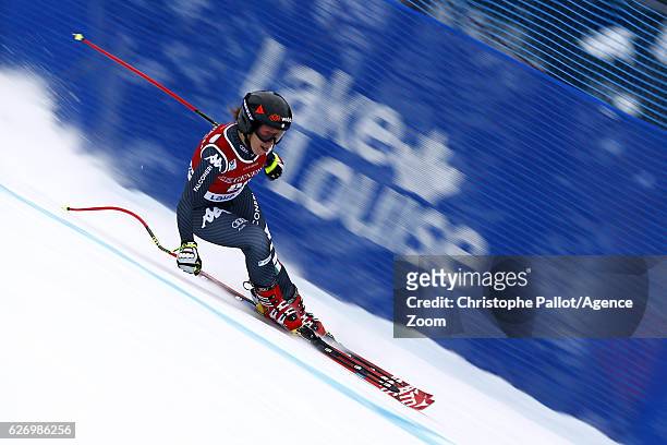 Sofia Goggia of Italy in action during the Audi FIS Alpine Ski World Cup Women's Downhill Training on November 30, 2016 in Lake Louise, Canada