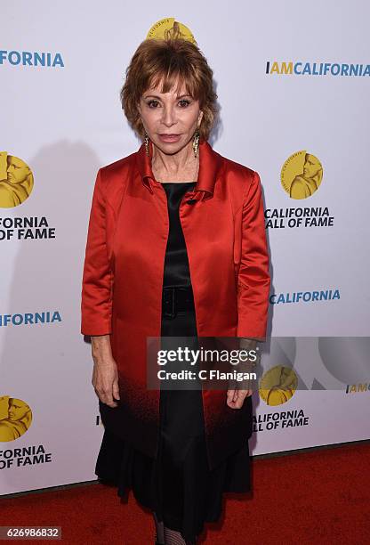 Writer Isabel Allende attends the 10th Annual California Hall Of Fame Ceremony at The California Museum on November 30, 2016 in Sacramento,...