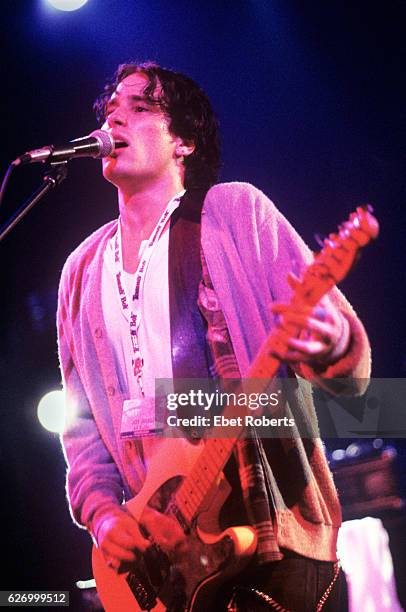 Jeff Buckley performing at the Supper Club at a CMJ show in New York City on September 24, 1994.