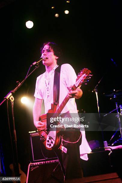 Jeff Buckley performing at the Supper Club at a CMJ show in New York City on September 24, 1994.