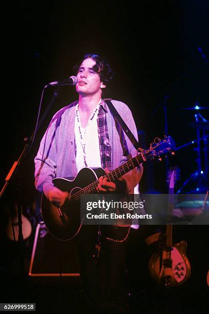 Jeff Buckley performing at the Supper Club at a CMJ show in New York City on September 24, 1994.