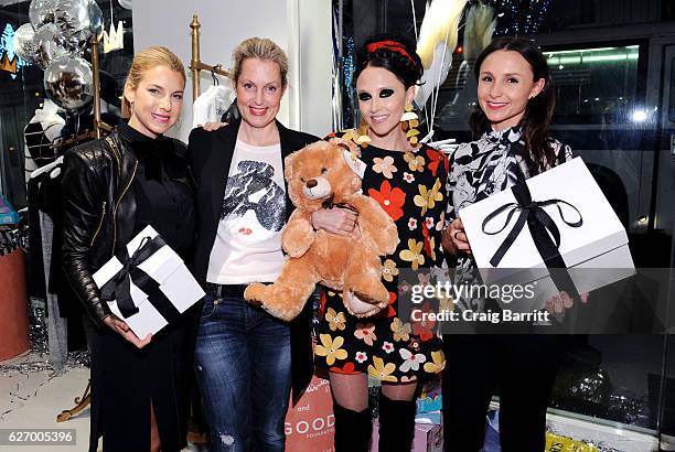 Ali Wentworth, Jessica Seinfeld, Stacey Bendet and Georgina Bloomberg attend alice + olivia by Stacey Bendet x GOOD+ Foundation Toy Drive Kick-Off on...