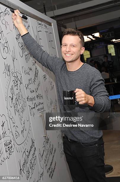 Magician Mat Franco attends Build Presents 'Magic Reinvented Nightly' at AOL HQ on December 1, 2016 in New York City.