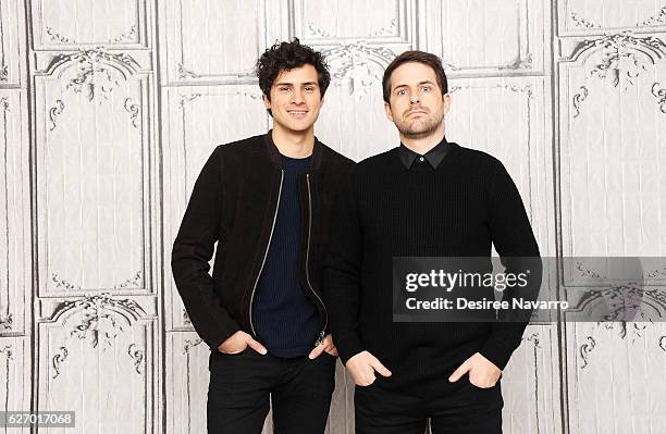 Anthony Padilla and Ian Hecox attend Build Presents 'Ghostmates' at AOL HQ on December 1, 2016 in New York City.