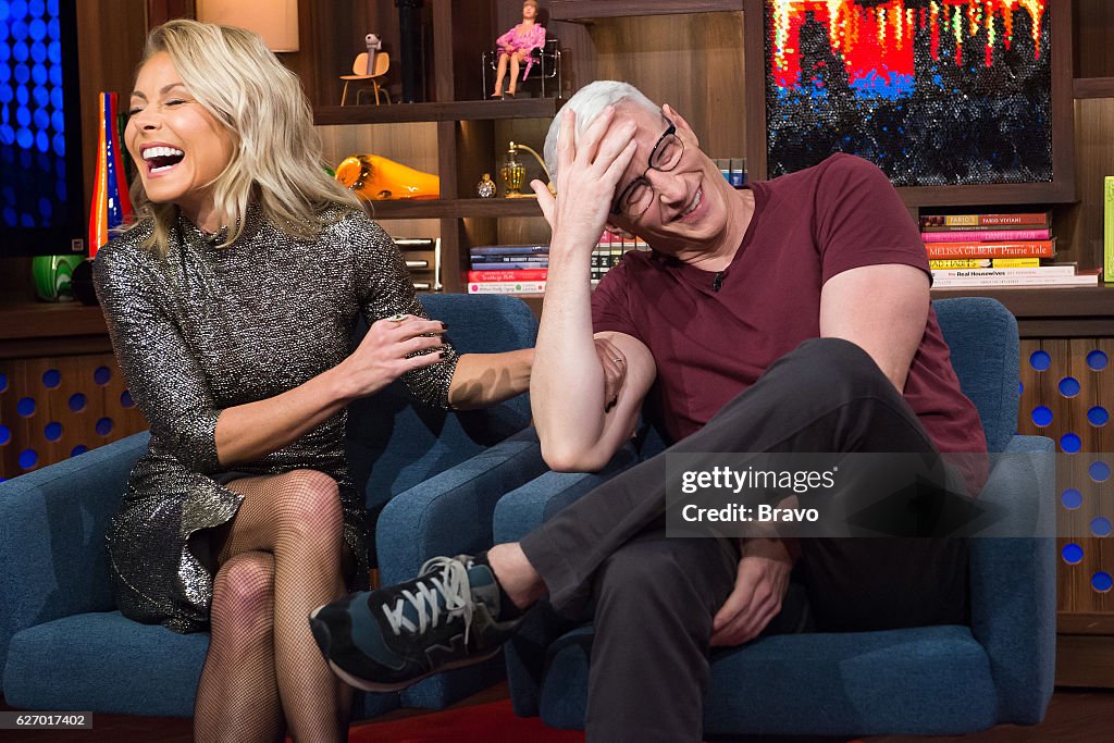 Kelly Ripa Cooper Kelly Ripa and Anderson Cooper -- News Photo - Getty Images