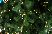 Bokeh of Light on Christmas tree