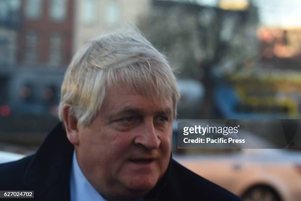 Businessman Denis OBrien arrives at the High Court where he is giving evidence in his action against the Dáil Committee on Procedure and Privileges...