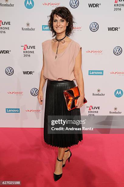 Marlene Lufen attends the 1Live Krone at Jahrhunderthalle on December 1, 2016 in Bochum, Germany.