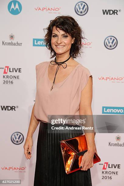 Marlene Lufen attends the 1Live Krone at Jahrhunderthalle on December 1, 2016 in Bochum, Germany.