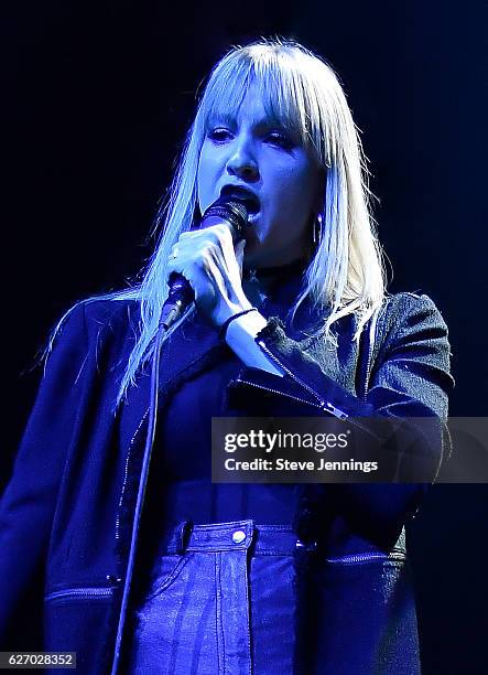 Paige Duddy of XYLO performs at Fox Theater on November 30, 2016 in Oakland, California.