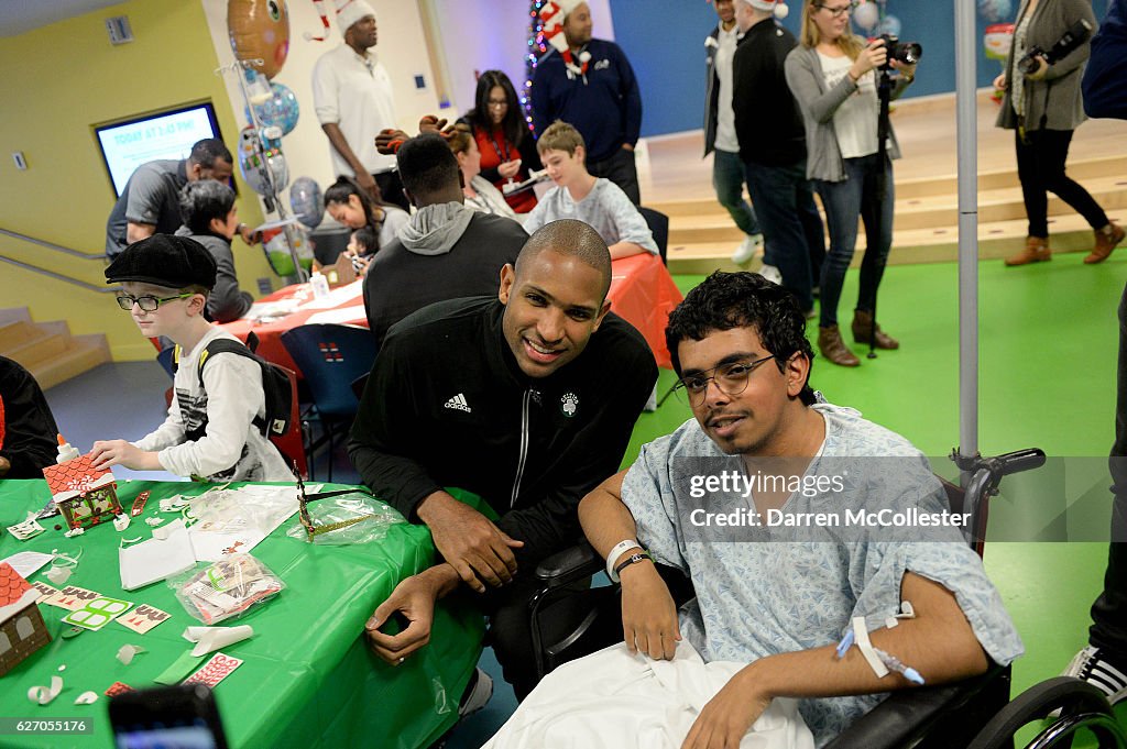 Celtics Visit Boston Children's Hospital for Crafting and Caroling with Patients
