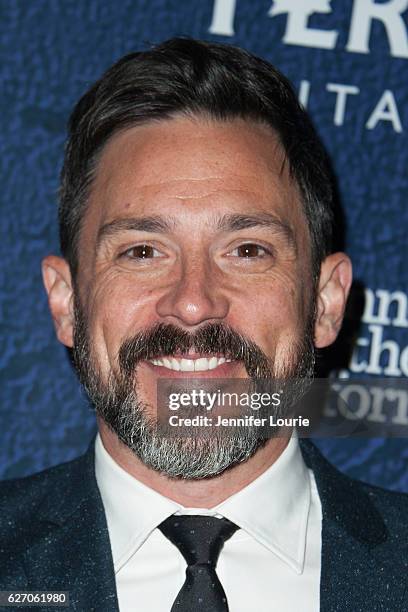 Steve Kazee arrives at the Opening Night of 'Merrily We Roll Along' at the Wallis Annenberg Center for the Performing Arts on November 30, 2016 in...