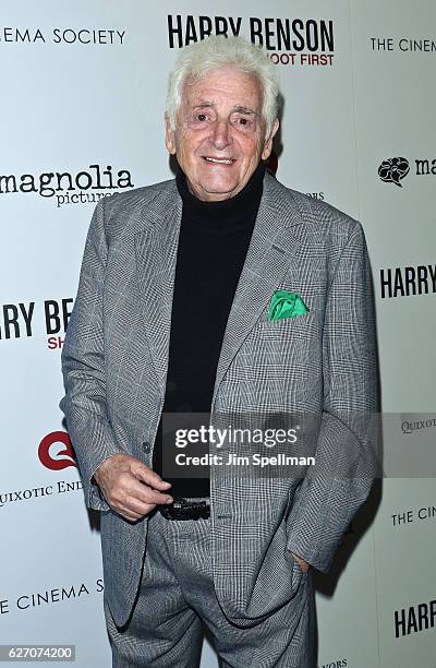 Photographer Harry Benson attends the premiere of "Harry Benson: Shoot First" hosted by Magnolia Pictures and The Cinema Society at the Beekman...