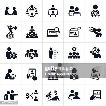 Personal- und Recruiting-Icons Personal- und Recruiting-Icons