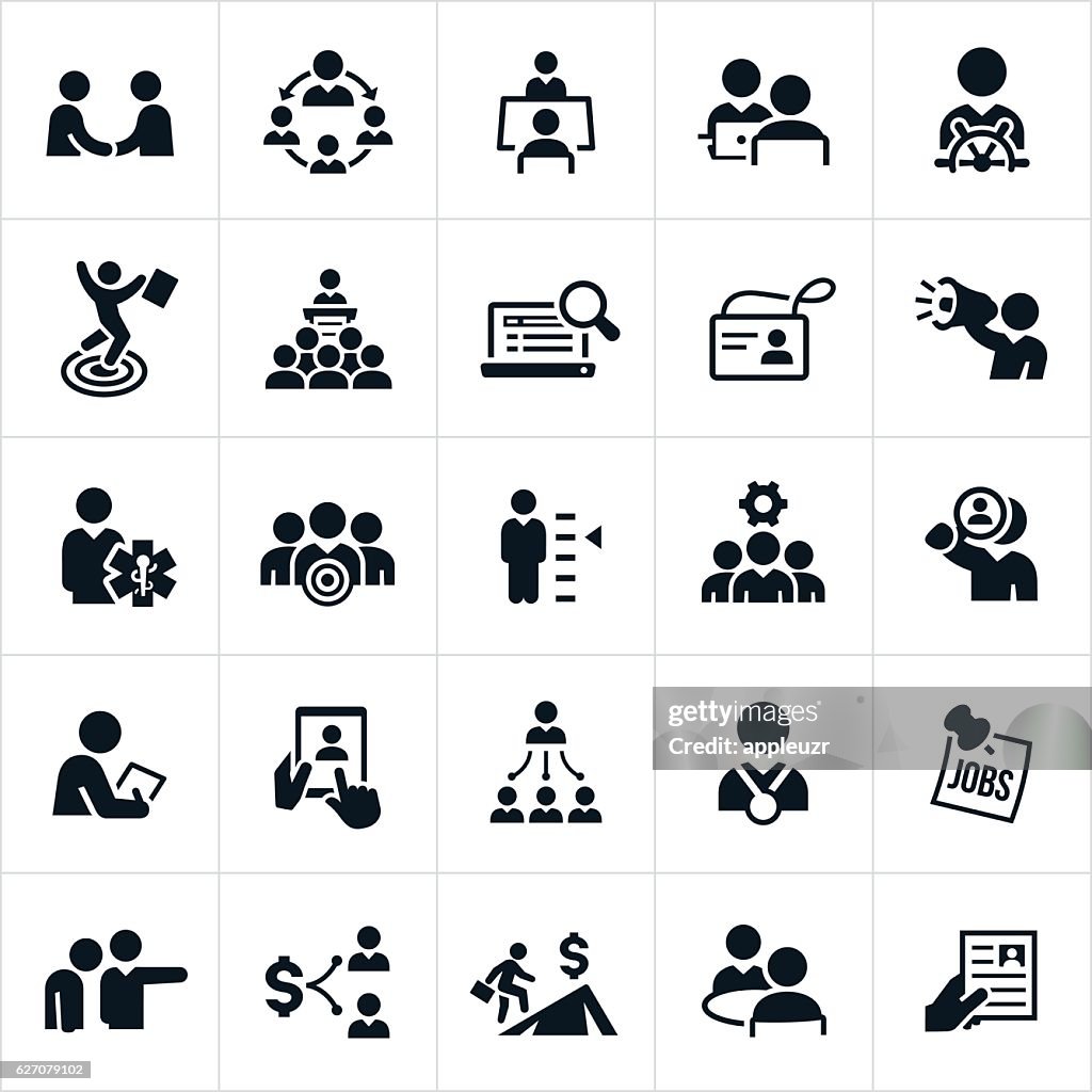 Human Resources and Recruiting Icons