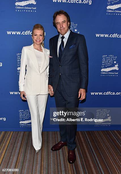 Actor Kevin Nealon and Susan Yeagley attend the 26th Annual Beat The Odds Awards, hosted by Children's Defense Fund - California, at Regent Beverly...