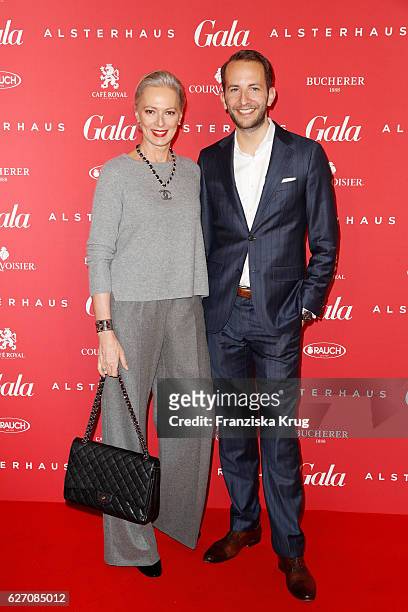Petra van Bremen and Timo Weber attend the GALA Christmas Shopping Night 2016 at Alsterhaus on December 1, 2016 in Hamburg, Germany.