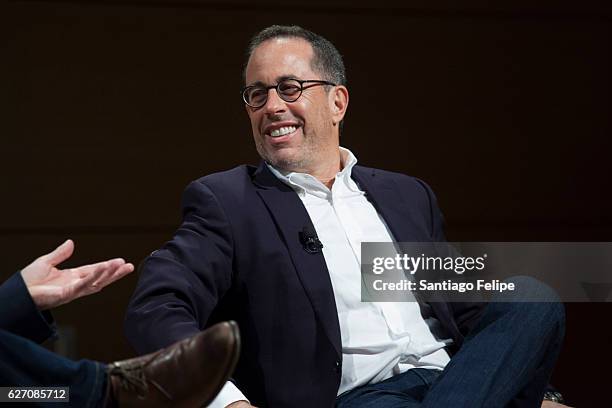 Jerry Seinfeld attends TimesTalks at The New School on December 1, 2016 in New York City.