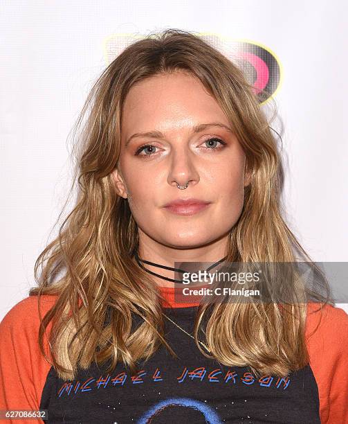Singer Tove Lo poses in the press room during the WiLD 94.9 iHeartRadio Jingle Ball at SAP Center on December 1, 2016 in San Jose, California.