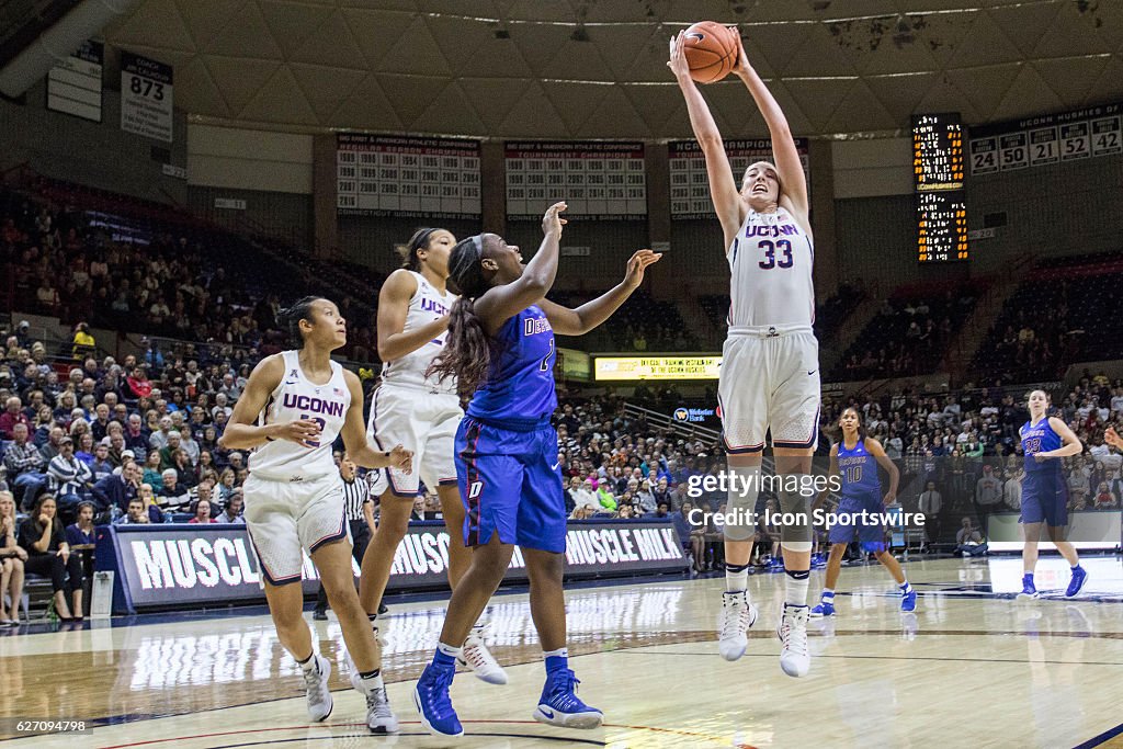 NCAA BASKETBALL: DEC 01 Women's - DePaul at UConn