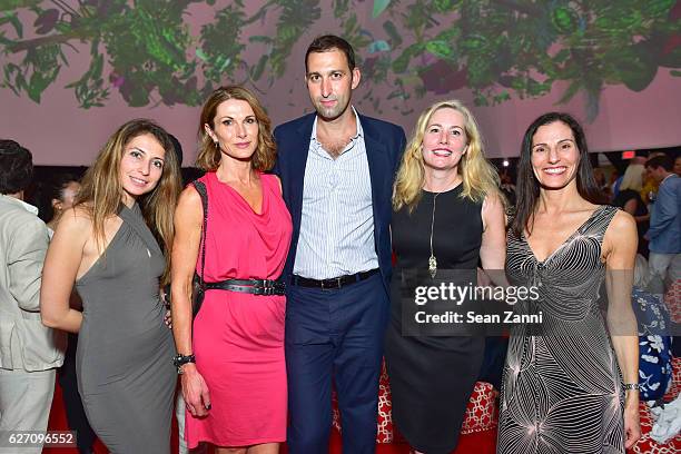 Julie Vaksman, Claire McAndrew, Daniel Doubrovkine, Anne Dayton and Karen Boyer attend Artsy and SoundCloud Present Collective Reality at The Faena...