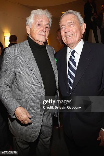 Harry Benson and Dan Rather attend Magnolia Pictures & The Cinema Society Host the Premiere of "Harry Benson: Shoot First" at the Beekman Theatre on...