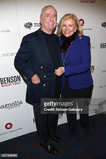 Howard Johnson and Brenda Johnson attend Magnolia Pictures & The Cinema Society Host the Premiere of "Harry Benson: Shoot First" at the Beekman...