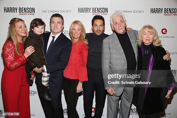 Tessa Benson Tooley, Tucker Jr. Tooley, Tucker Tooley, Wendy Benson-Landes, Michael Landes, Harry Benson and Gigi Benson attend Magnolia Pictures &...