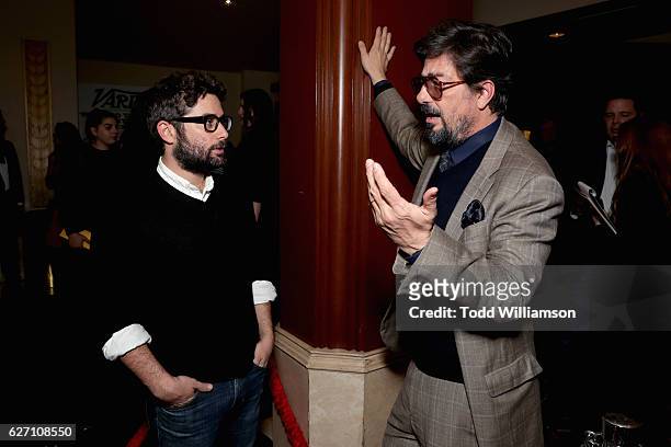Head of TV Amazon Studios, Joe Lewis and executive producer Roman Coppola attend the "Mozart In the Jungle" red Carpet premiere and concert held at...