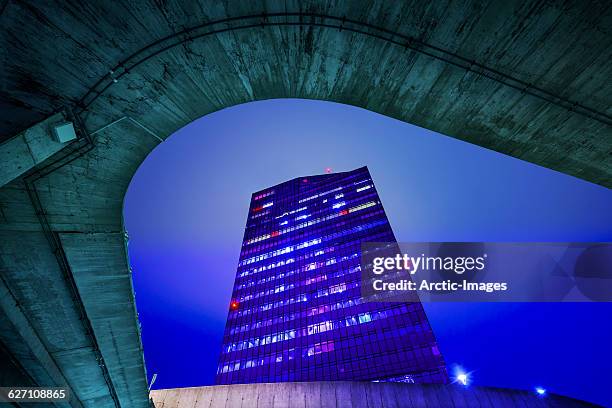 underpass and glass building - reykjavik county stock pictures, royalty-free photos & images