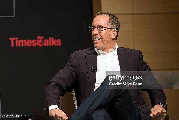 Jerry Seinfeld attends the TimesTalks at The New School on December 1, 2016 in New York City.