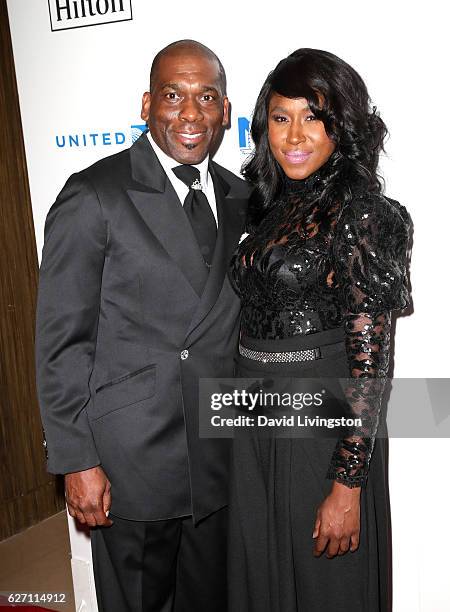 Pastor Jamal Bryant and singer Tweet arrive at the 2016 Ebony Power 100 Gala at The Beverly Hilton Hotel on December 1, 2016 in Beverly Hills,...