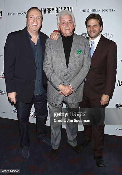 Photographer Harry Benson , director Matthew Miele and guest attend the premiere of "Harry Benson: Shoot First" hosted by Magnolia Pictures and The...