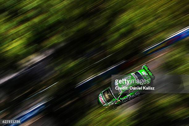 Mark Winterbottom drives the The Bottle-O Racing Ford Falcon FGX during practice for the Sydney 500, which is part of the Supercars Championship at...