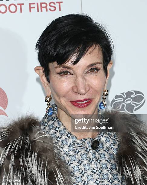 Amy Fine Collins attends the premiere of "Harry Benson: Shoot First" hosted by Magnolia Pictures and The Cinema Society at the Beekman Theatre on...