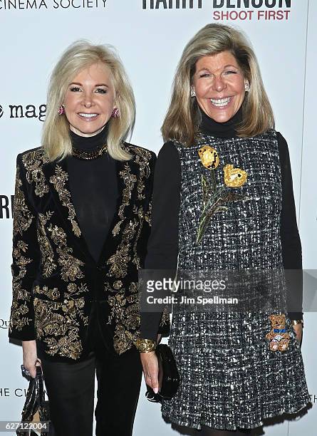 Hilary Geary Ross and Jamee Gregory attend the premiere of "Harry Benson: Shoot First" hosted by Magnolia Pictures and The Cinema Society at the...
