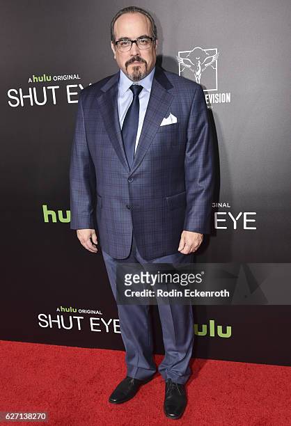 Actor David Zayas attends the premiere of Hulu's "Shut Eye" at ArcLight Hollywood on December 1, 2016 in Hollywood, California.