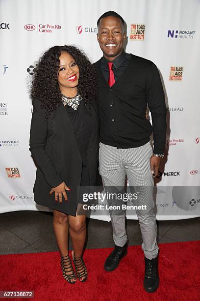 Singer Shanice and actor Flex Alexander arrives at the Heroes In The Struggle Gala at Director's Guild Of America on December 1, 2016 in West...