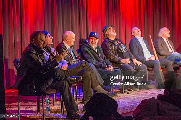 Singer/songwriter Jerry Goldstein, songwriter Jeff Barry, songwriter Mike Stoller, music producer Brooks Arthur, editorÊBob Sarles, Brett Berns and...