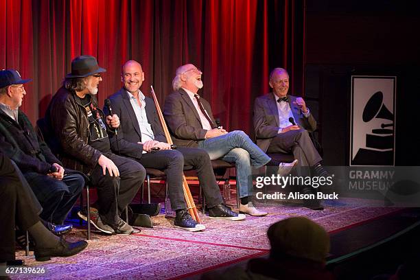 Songwriter Jeff Barry, songwriter Mike Stoller, music producer Brooks Arthur, editorÊBob Sarles, Brett Berns Joel Selvin and Bob Merlis onstage...