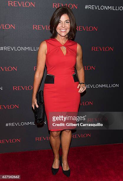 Sarah Lucas of Sarah Lucas Designs attends Revlon's 2nd Annual Love Is On Million Dollar Challenge Finale Party at The Glasshouses on December 1,...