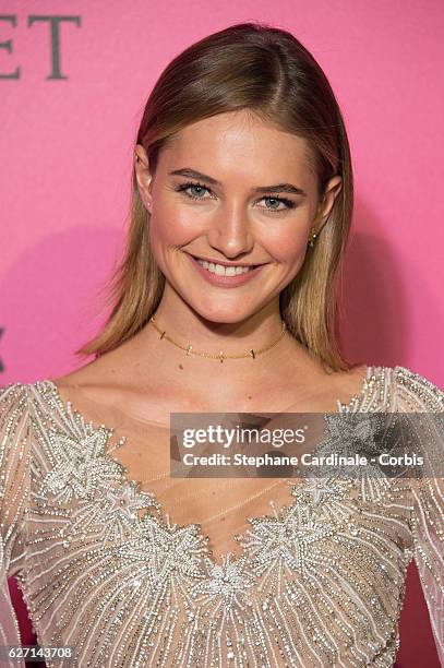 Sanne Vloet attends '2016 Victoria's Secret Fashion Show' after show photocall at Le Grand Palais on November 30, 2016 in Paris, France.