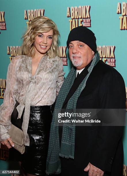 Alexis Roderick and Billy Joel attend the Broadway Opening Night Perfomance of 'A Bronx Tale' at The Longacre on December 1, 2016 in New York City.