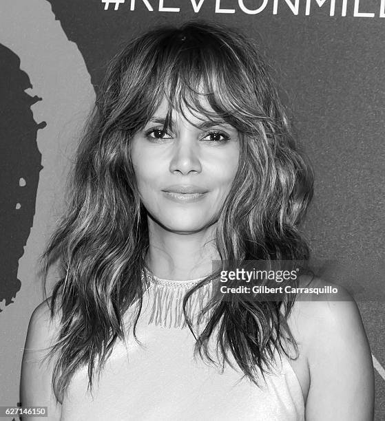 Actress and Revlon brand ambassador Halle Berry attends Revlon's 2nd Annual Love Is On Million Dollar Challenge Finale Party at The Glasshouses on...