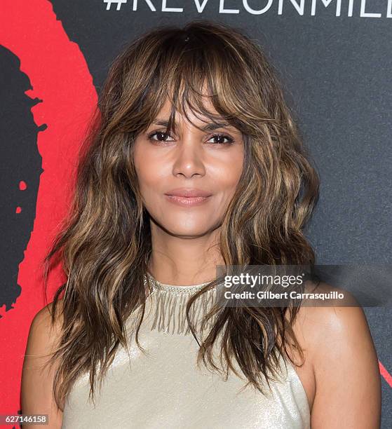 Actress and Revlon brand ambassador Halle Berry attends Revlon's 2nd Annual Love Is On Million Dollar Challenge Finale Party at The Glasshouses on...