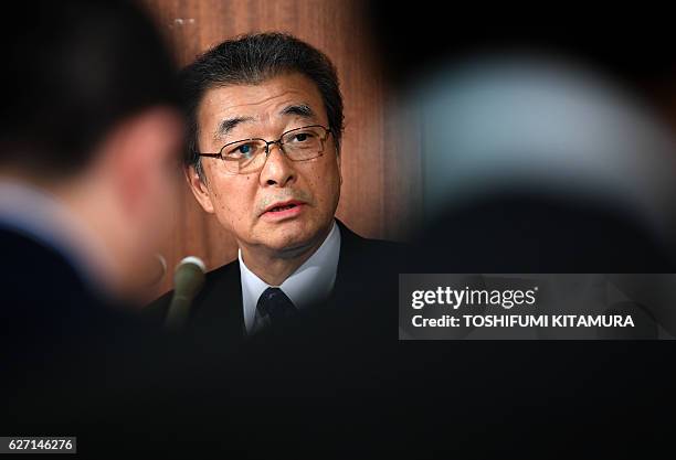 Nam Sung-U, deputy chairman of North Korea's de facto embassy in Japan, "Chongryon" or the General Association of Korean Residents in Japan, speaks...